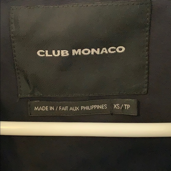 Club Monaco cropped jacket - navy - Picture 3 of 7